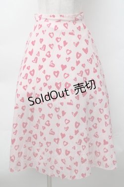 画像1: lilLilly / ハートスカート  ピンク S-25-11-12-055-LO-SK-AS-ZS