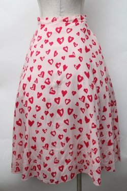 画像2: lilLilly / ハートスカート  ピンク S-25-11-12-055-LO-SK-AS-ZS