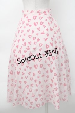 画像2: lilLilly / ハートスカート  ピンク S-25-11-12-055-LO-SK-AS-ZS