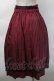 画像2: axes femme / ストライププリーツミディスカート  ワイン S-25-11-12-056-AX-SK-AS-ZS (2)