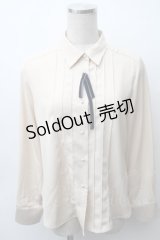 an another angelus / タックブラウス  オフ S-25-11-12-004-CA-BL-AS-ZS