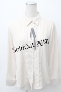 an another angelus / タックブラウス  オフ S-25-11-12-004-CA-BL-AS-ZS