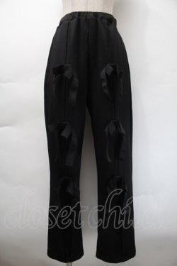 画像1: Candy Stripper / リボンパンツ  黒 S-25-11-12-058-PU-PA-AS-ZS