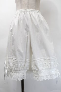 画像1: BABY,THE STARS SHINE BRIGHT / ロングドロワーズ  白 S-25-11-12-060-BA-PA-AS-ZS