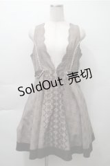 axes femme / グレンチェックジャンドレ  ブラウン S-25-11-13-044-AX-OP-AS-ZS