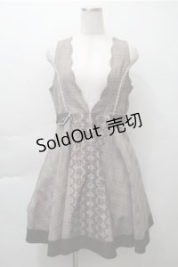 axes femme / グレンチェックジャンドレ  ブラウン S-25-11-13-044-AX-OP-AS-ZS