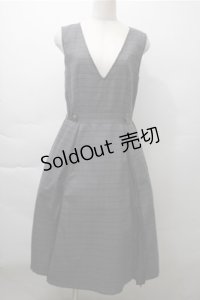 axes femme / サイドプリーツジャンスカ  グレー S-25-11-13-045-AX-OP-AS-ZS