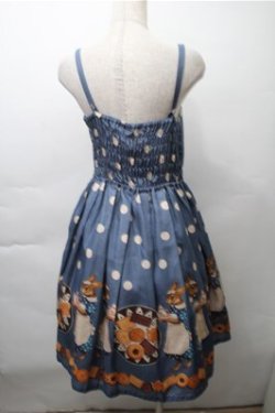 画像2: Leur Getter / Rabbit tea timeレースアップキャミワンピース  ブルー S-25-11-13-046-LU-OP-HR-ZS