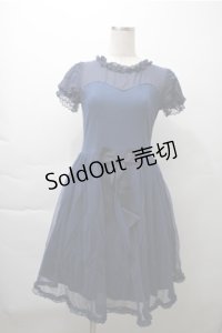 Angelic Pretty / Airy Girlカットワンピース  ネイビー S-25-11-13-047-AP-OP-HR-ZS