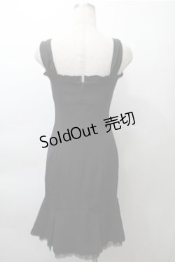 画像2: Barbie / 裾リボンジャンパースカート  黒 S-25-11-13-048-LO-OP-HR-ZS