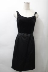 Barbie / ベロア切替ジャンパースカート  黒 S-25-11-13-049-LO-OP-HR-ZS