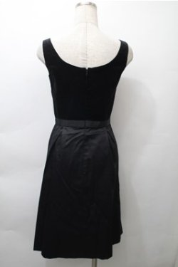 画像2: Barbie / ベロア切替ジャンパースカート  黒 S-25-11-13-049-LO-OP-HR-ZS