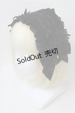 画像1: Hoshibako Works / ローズ・レディヘッドドレス  黒 S-25-11-13-006-LO-AC-AS-ZS