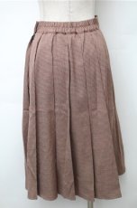 画像2: 【SALE】Fi.n.t / 千鳥柄スカート  ブラウン S-25-11-13-052-CA-SK-ET-ZT517 (2)