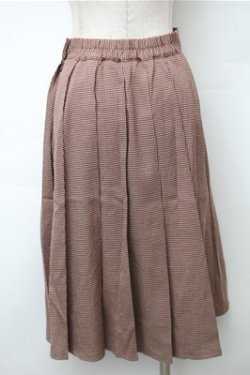 画像2: Fi.n.t / 千鳥柄スカート  ブラウン S-25-11-13-052-CA-SK-ET-ZS