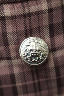 画像3: axes femme / チェックボタンスカート  ブラウン S-25-11-13-053-AX-OP-HR-ZS