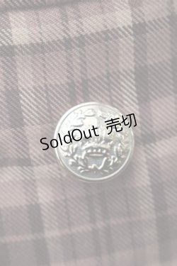 画像3: axes femme / チェックボタンスカート  ブラウン S-25-11-13-053-AX-OP-HR-ZS