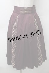 axes femme / チェック切替スカート  エンジ S-25-11-13-055-AX-SK-ET-ZS