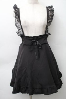 画像1: MA＊RS / サス付きスカート  黒 S-25-11-13-057-LO-SK-AS-ZS