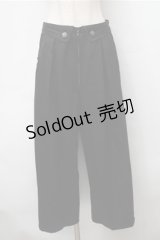 axes femme / ハイウエストZIPパンツ  黒 S-25-11-13-058-AX-PA-AS-ZS