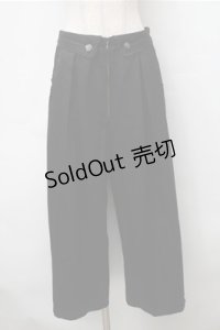 axes femme / ハイウエストZIPパンツ  黒 S-25-11-13-058-AX-PA-AS-ZS