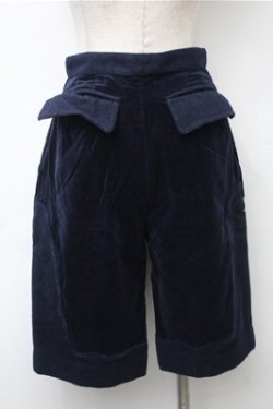 画像2: Jane Marple / ベロアパンツ  紺 S-25-11-13-059-JM-PA-AS-ZS