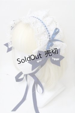 画像1: BABY,THE STARS SHINE BRIGHT / Fallin' Ribbonヘッドドレス  白ｘ青 S-25-11-13-007-BA-AC-AS-ZS