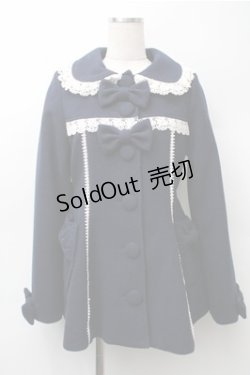 画像1: BABY,THE STARS SHINE BRIGHT / Jane Ribbonコート  紺ｘ白 S-25-11-13-063-BA-CO-HR-ZS