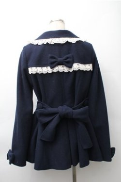 画像2: BABY,THE STARS SHINE BRIGHT / Jane Ribbonコート  紺ｘ白 S-25-11-13-063-BA-CO-HR-ZS