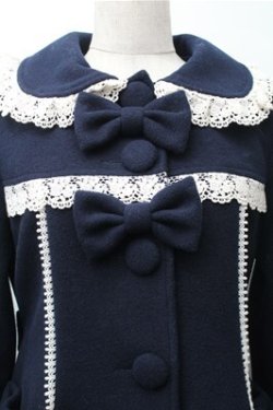 画像3: BABY,THE STARS SHINE BRIGHT / Jane Ribbonコート  紺ｘ白 S-25-11-13-063-BA-CO-HR-ZS