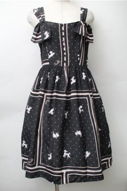画像1: MILK / プードルドレス  黒ｘピンク S-25-11-13-065-ML-SK-HR-ZS