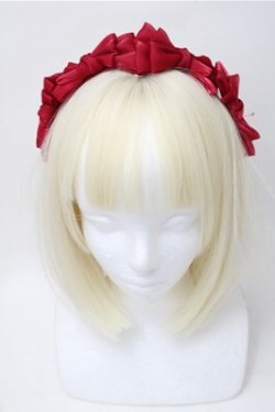 画像2: LOLITA / サテンリボンカチューシャ  エンジ S-25-11-13-009-LO-TO-HR-ZS