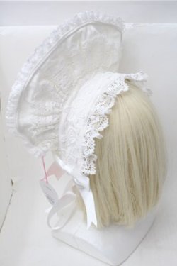 画像3: BABY,THE STARS SHINE BRIGHT / エリザベスボンネット  白 S-25-11-13-010-BA-AC-AS-ZS