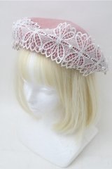 m petit by misako / TT*AMレースBベレー  ピンク S-25-11-13-012-LO-AC-AS-ZS