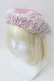 画像1: m petit by misako / TT*AMレースBベレー  ピンク S-25-11-13-012-LO-AC-AS-ZS (1)