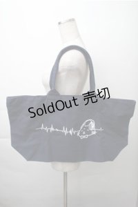 NieR Clothing / プリントバッグ  紺 S-25-11-13-019-PU-BG-AS-ZS