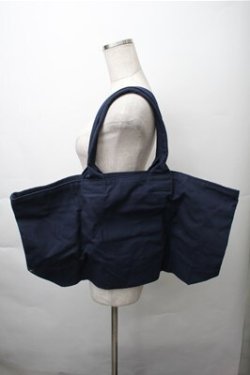 画像2: NieR Clothing / プリントバッグ  紺 S-25-11-13-019-PU-BG-AS-ZS