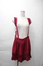 画像1: 【SALE】LOLITA / フリルエプロン  エンジ S-25-11-13-020-LO-ZA-HR-ZT516 (1)