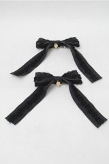 BABY,THE STARS SHINE BRIGHT / Emmy Ribbonクリップ  黒 S-25-11-13-003-BA-AC-HR-ZS