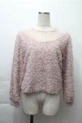 evelyn / ボアニット  ピンク S-25-11-13-025-LO-TO-AS-ZS