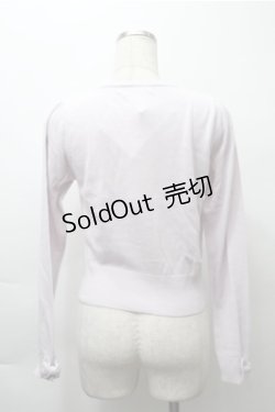 画像2: Ank Rouge / ハートボタンフリルニットカーディガン  ラベンダー S-25-11-13-028-CA-TO-HR-ZS