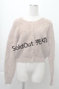 an another angelus / パールニット  ブラウン S-25-11-13-030-CA-TO-AS-ZS