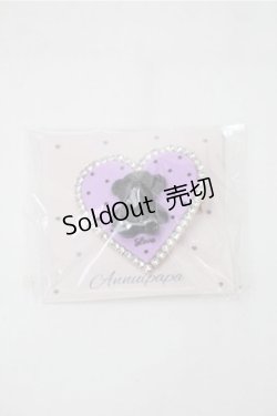 画像1: LOLITA / くまハートブローチ  パープル S-25-11-13-004-LO-ZA-HR-ZS