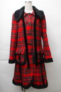PEACE NOW / チェックコート  赤 S-25-11-13-035-PU-CO-AS-ZS