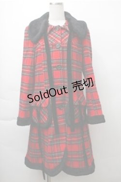 画像1: PEACE NOW / チェックコート  赤 S-25-11-13-035-PU-CO-AS-ZS