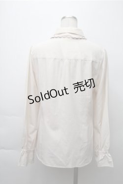 画像2: axes femme / 刺繍リボンブラウス  オフ S-25-11-13-036-AX-BL-AS-ZS