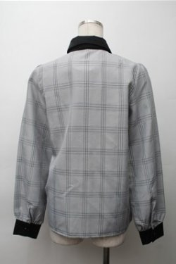 画像2: MA*RS / グレンチェックブラウス  グレー S-25-11-13-037-EL-OP-AS-ZS