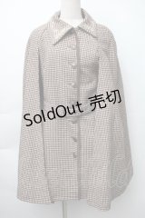 axes femme / 連釦ケープコート  ブラウン S-25-11-14-032-AX-CO-HR-ZS