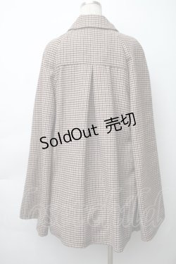 画像2: axes femme / 連釦ケープコート  ブラウン S-25-11-14-032-AX-CO-HR-ZS