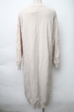 画像2: axes femme / 裾ボタンニットワンピース  アイボリー S-25-11-14-033-AX-OP-HR-ZS